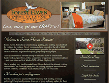 Tablet Screenshot of foresthavenretreat.com